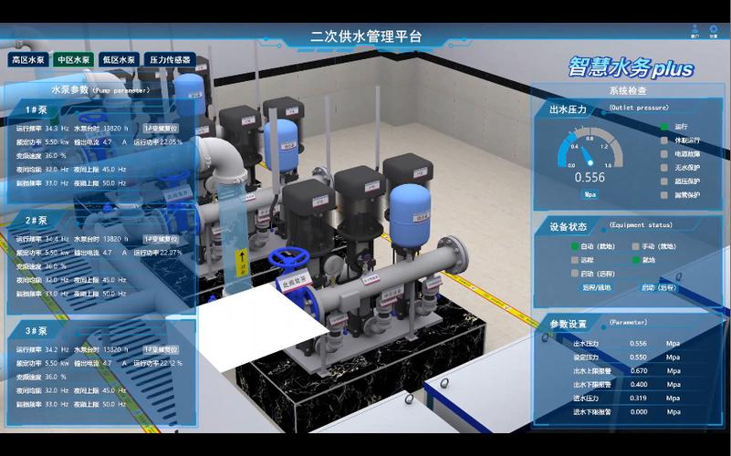 智慧一体化泵房水箱+泵房_泵房一体水箱智慧化操作_一体化供水智慧泵房